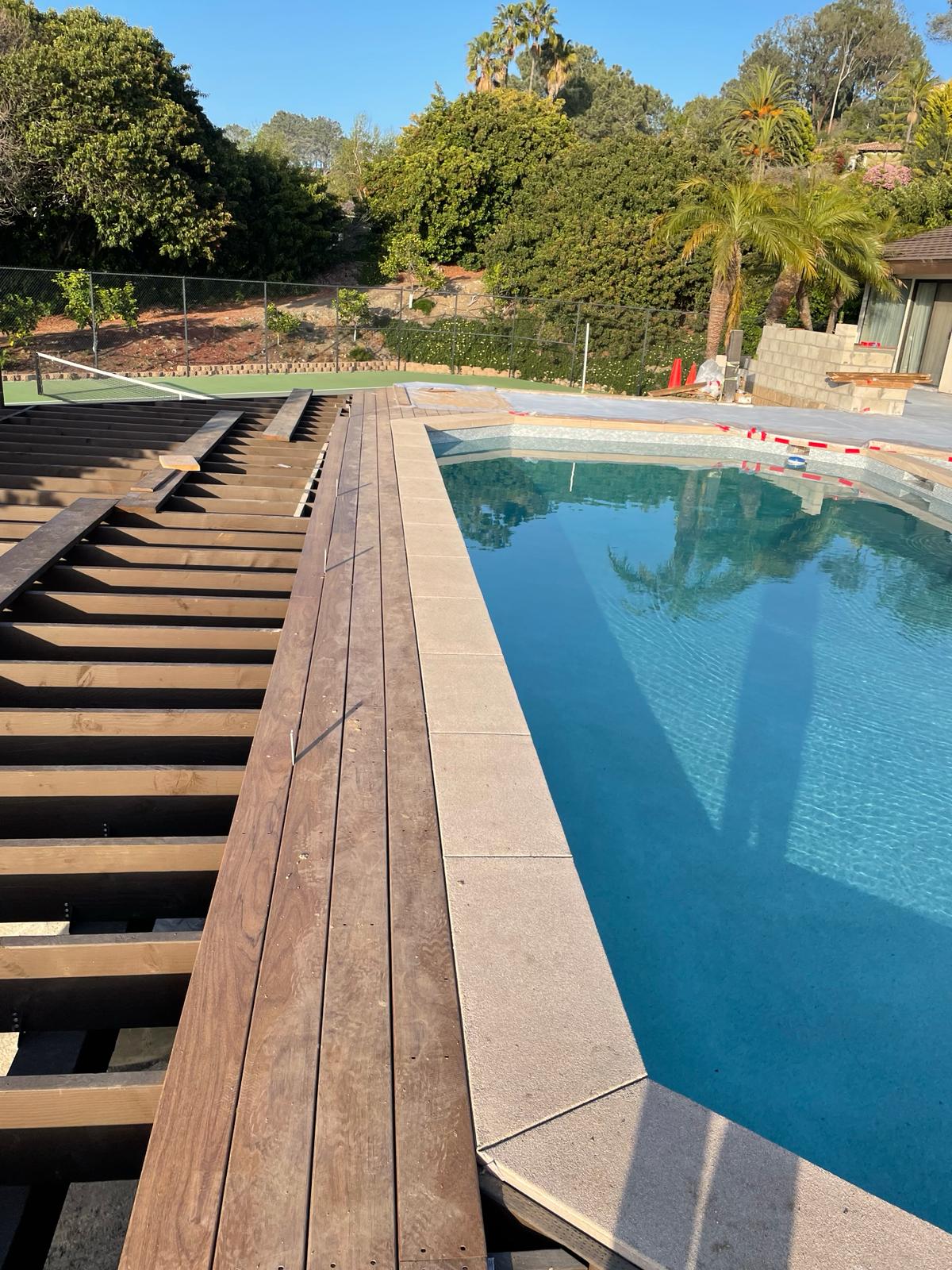 Exterior Designs Landscape | New plaster and IPE wood decking from Brazil