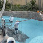 Exterior Designs Landscape | New pool plaster Mini pebble Puerto Rico